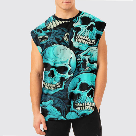 Dread Skull Cut-Off Tank- AA05051