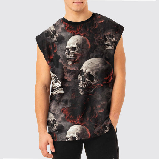 Dread Skull Cut-Off Tank- AA05062