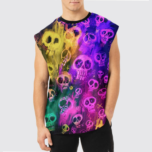 Dread Skull Cut-Off Tank- AA05095