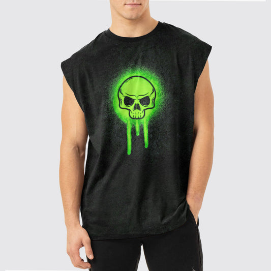 Dread Skull Cut-Off Tank- AA05107