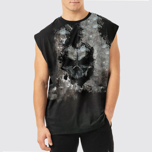 Dread Skull Cut-Off Tank- AA05129