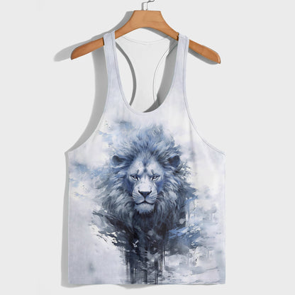 Lion 3D Racerback Tank Top- AA05191