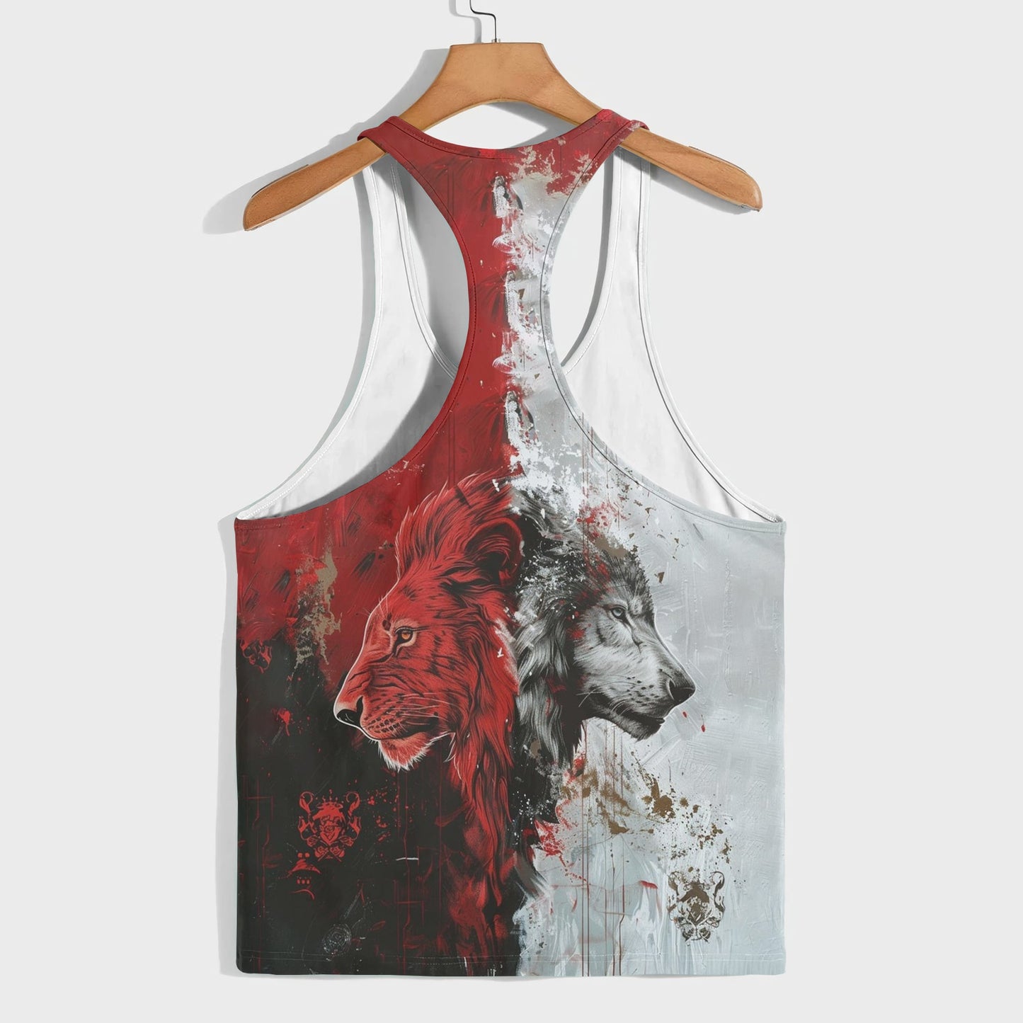 Lion 3D Racerback Tank Top- AA05196