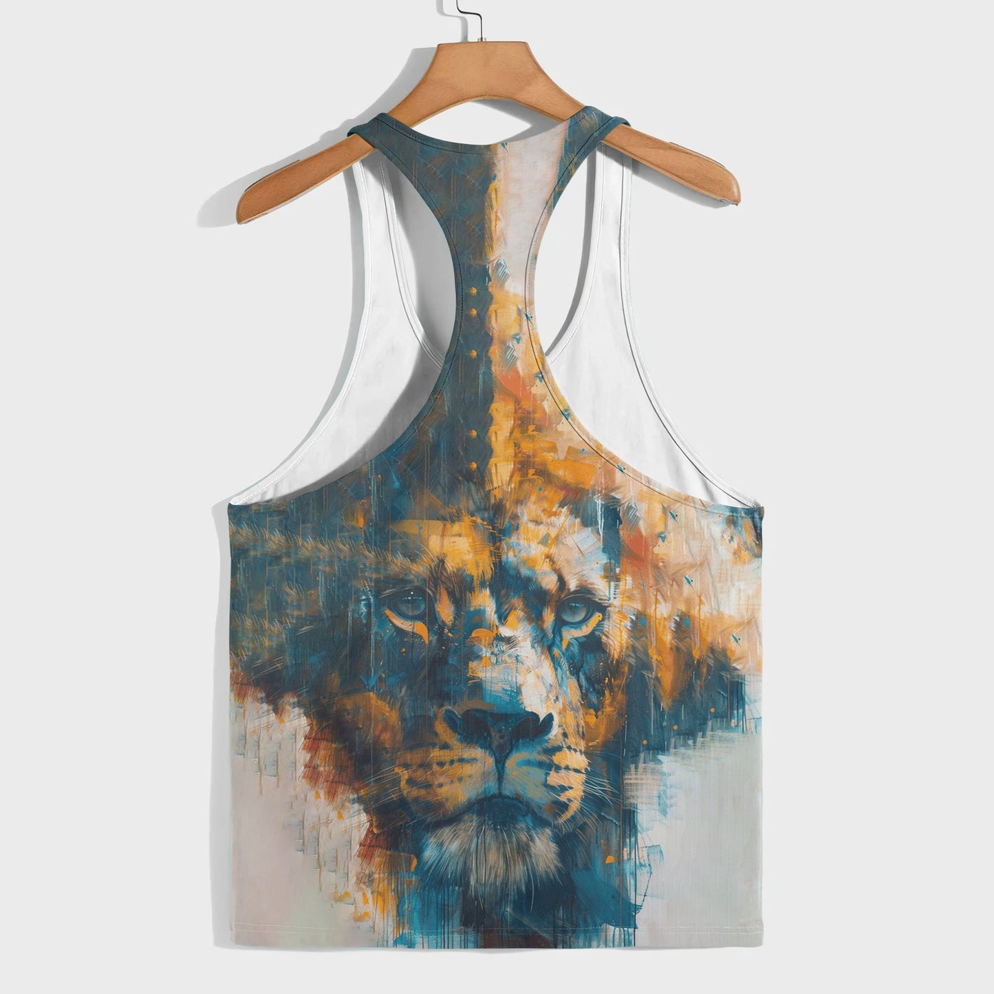 Lion 3D Racerback Tank Top- AA05199