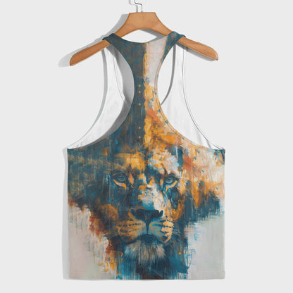 Lion 3D Racerback Tank Top- AA05199