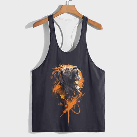 Lion 3D Racerback Tank Top- AA05200