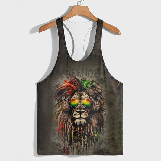 Lion 3D Racerback Tank Top- AA05202