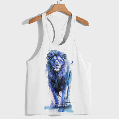 Lion 3D Racerback Tank Top- AA05208