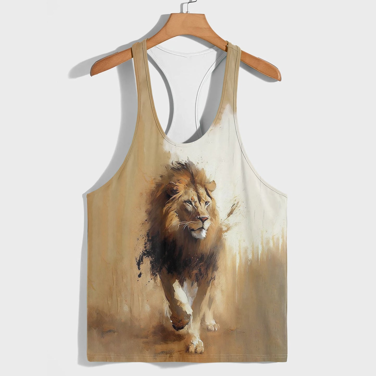 Lion 3D Racerback Tank Top- AA05211