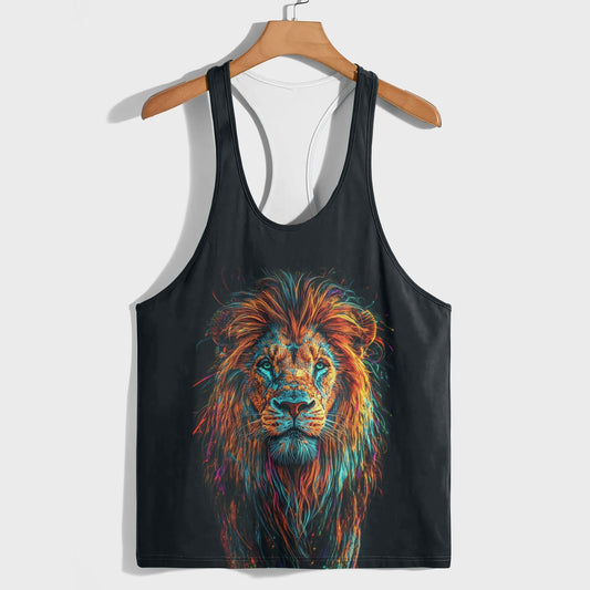 Lion 3D Racerback Tank Top- AA05221