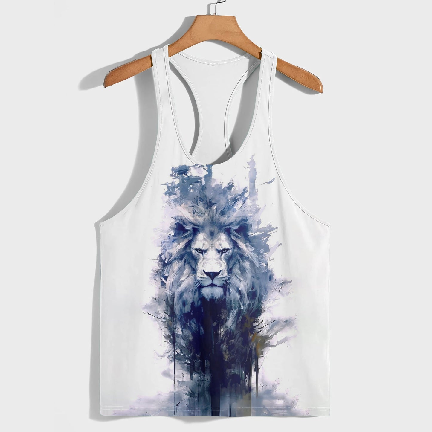 Lion 3D Racerback Tank Top- AA05235