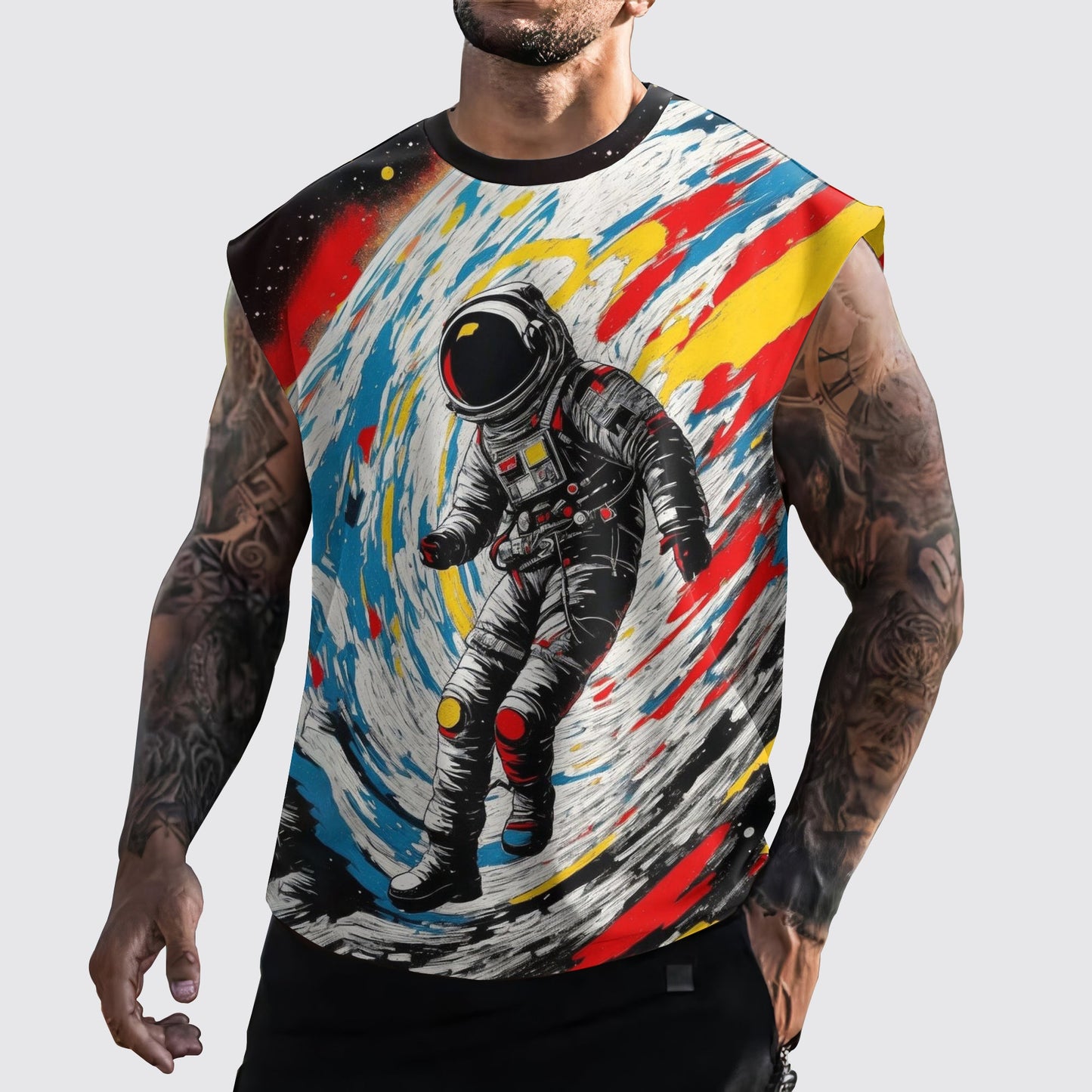 Astronaut 3D Cut-Off Tank- AA05279