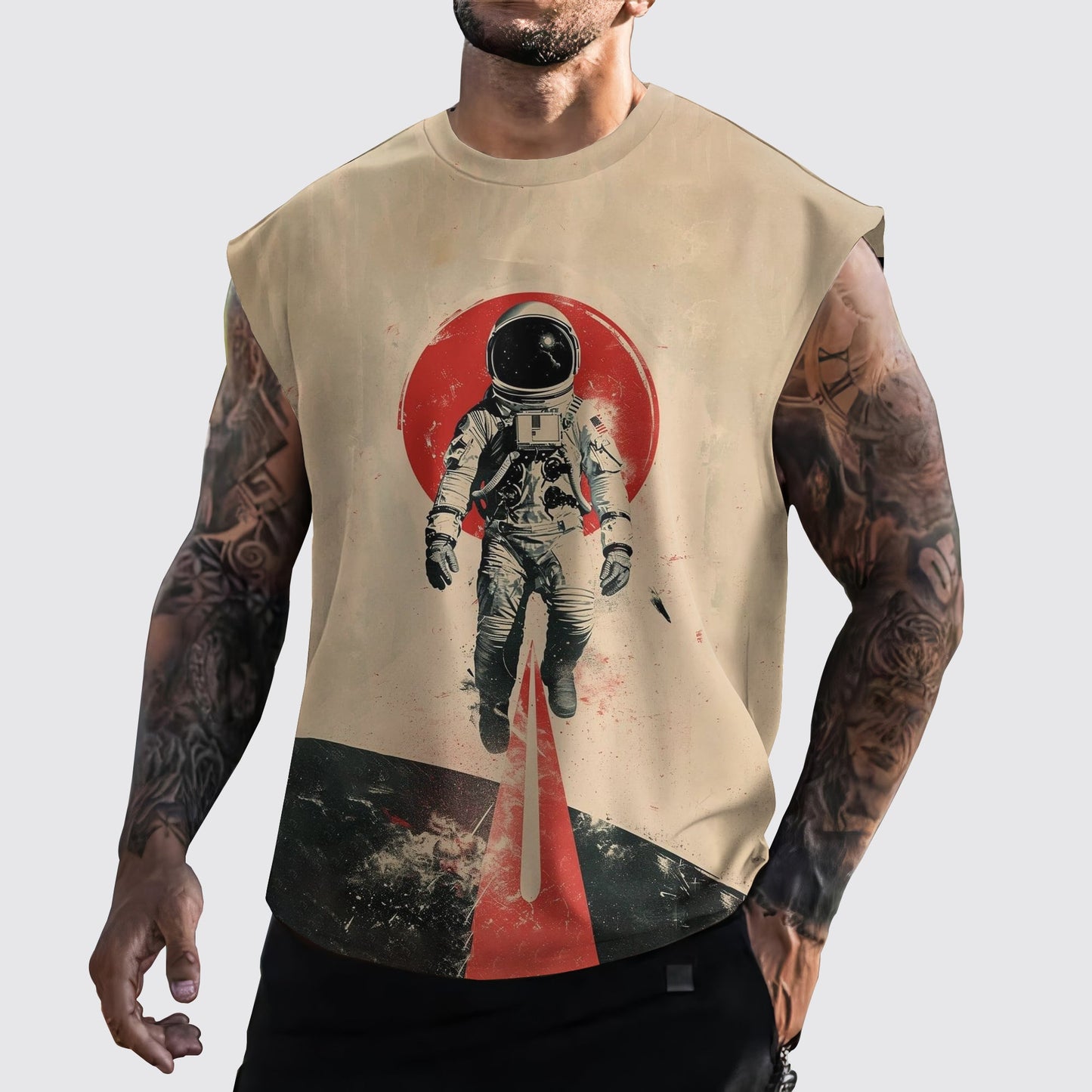 Astronaut 3D Cut-Off Tank- AA05298