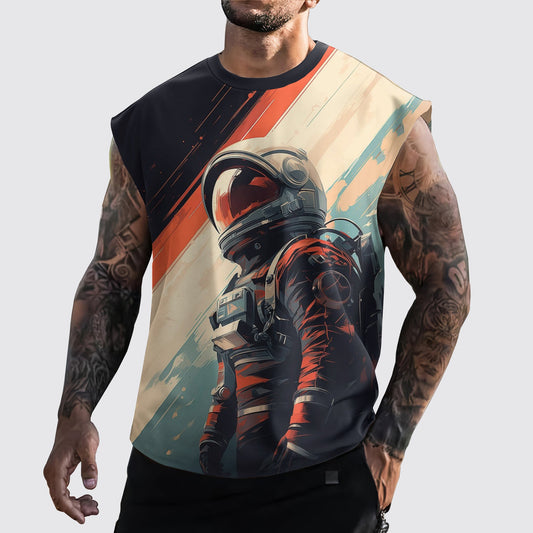 Astronaut 3D Cut-Off Tank- AA05302