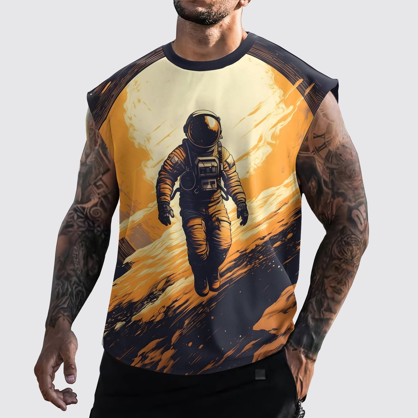 Astronaut 3D Cut-Off Tank- AA05308