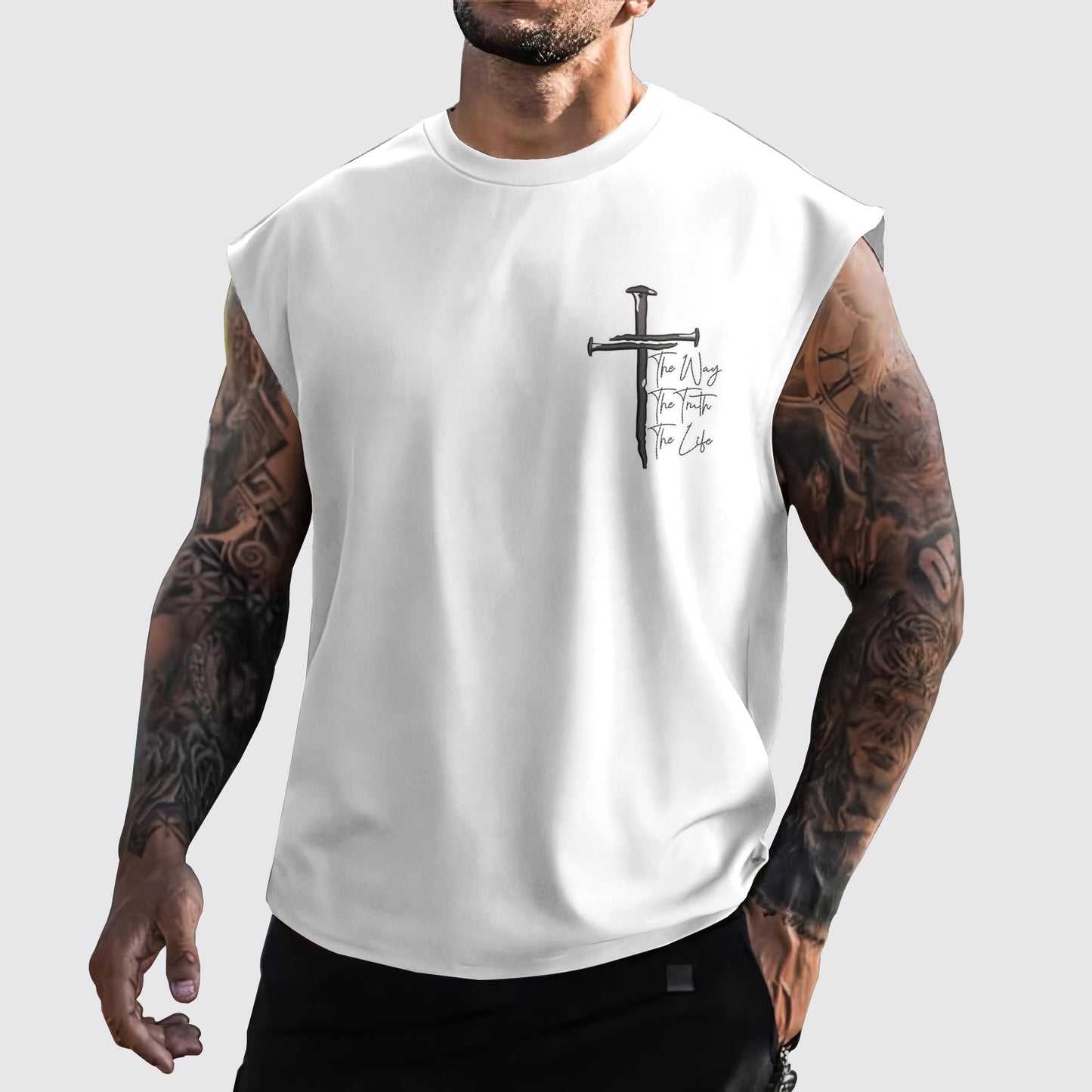 Jesus Forever Cut-Off Tank- AA05412