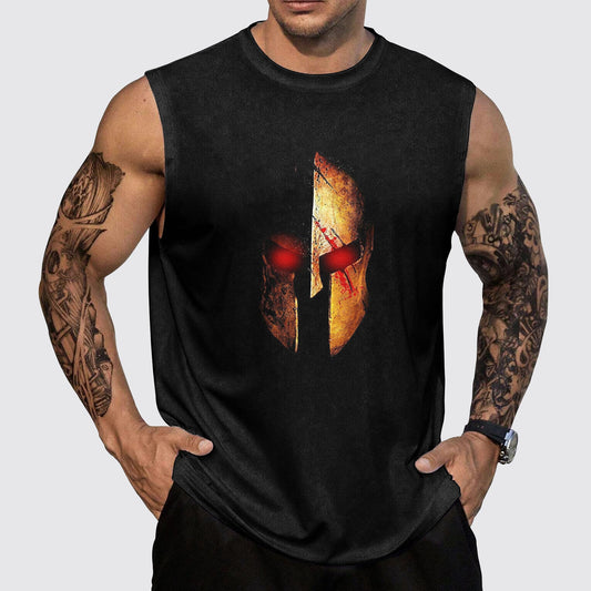 Warrior Spirit 3D Round Neck Tank Top- AA05426