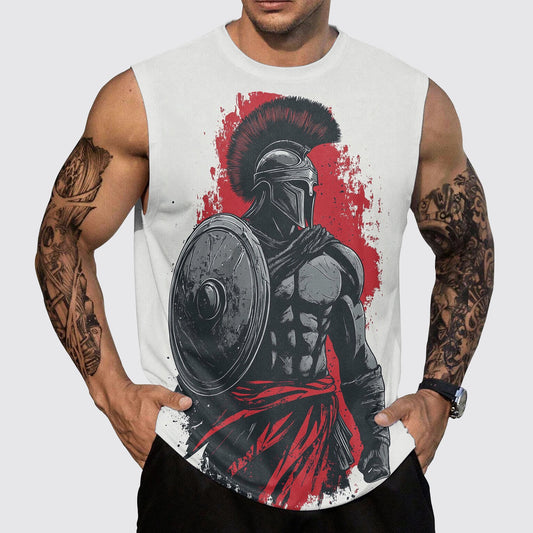 Warrior Spirit 3D Round Neck Tank Top- AA05463