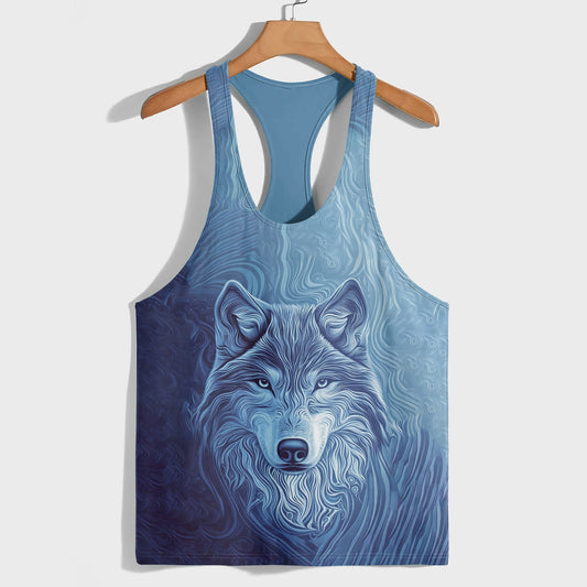 Savage Wolf Racerback Tank Top- AA05778