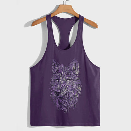 Savage Wolf Racerback Tank Top- AA05798