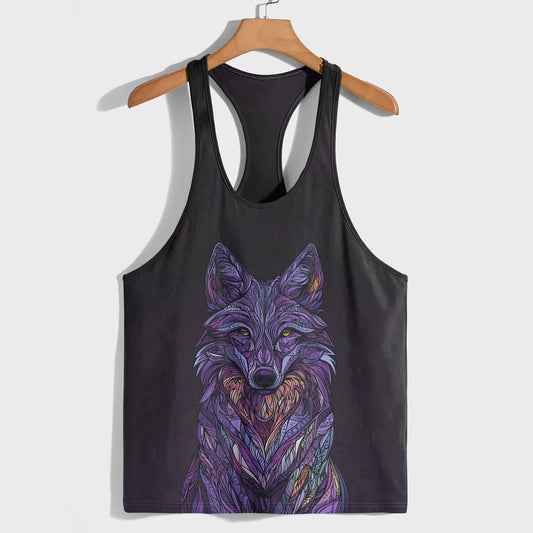 Savage Wolf Racerback Tank Top- AA05801