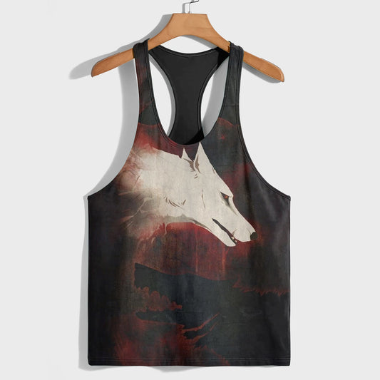 Savage Wolf Racerback Tank Top- AA05803