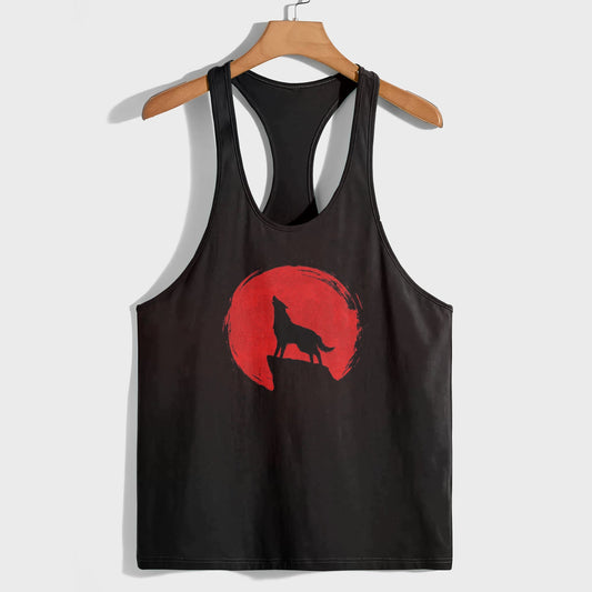 Savage Wolf Racerback Tank Top- AA05825
