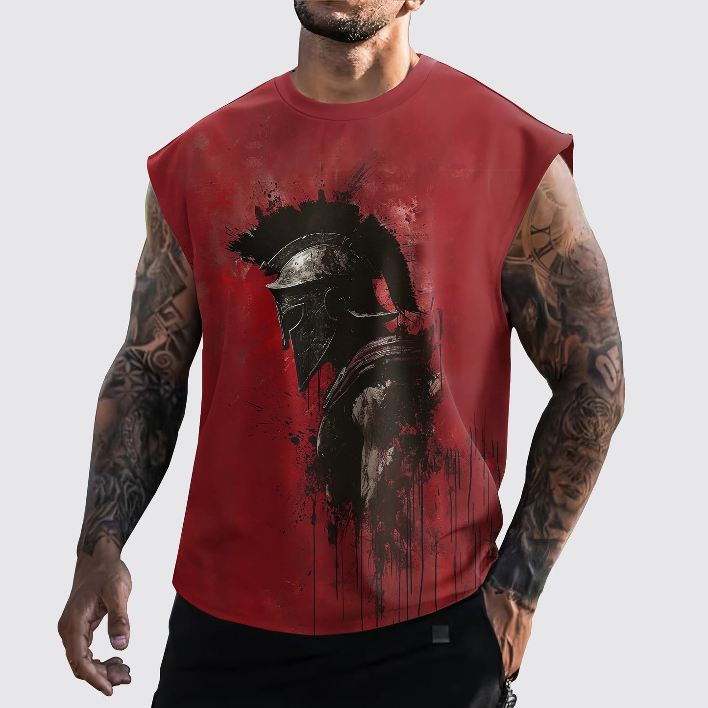 Warrior 3D Cut-Off Tank- AA05875