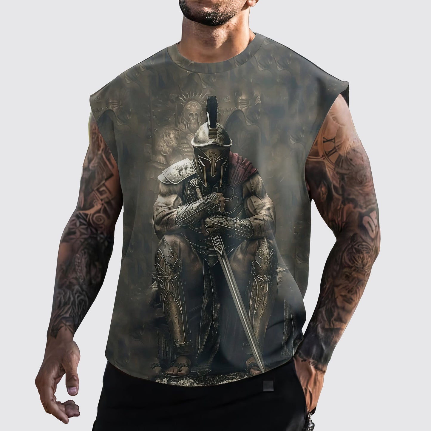 Warrior 3D Cut-Off Tank- AA05894