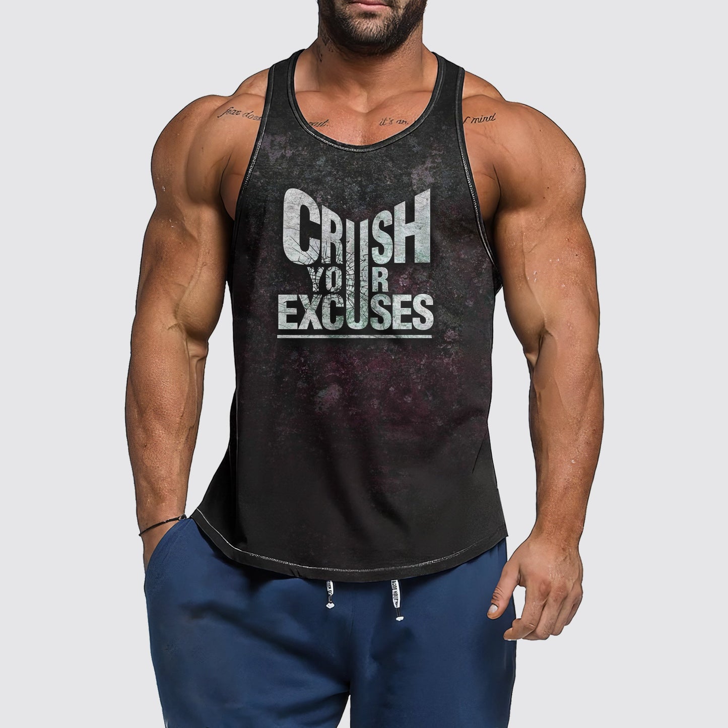 Ultimate Gym Tank Top for Men: Stay Cool and Comfy During Intense Workouts- AA06209