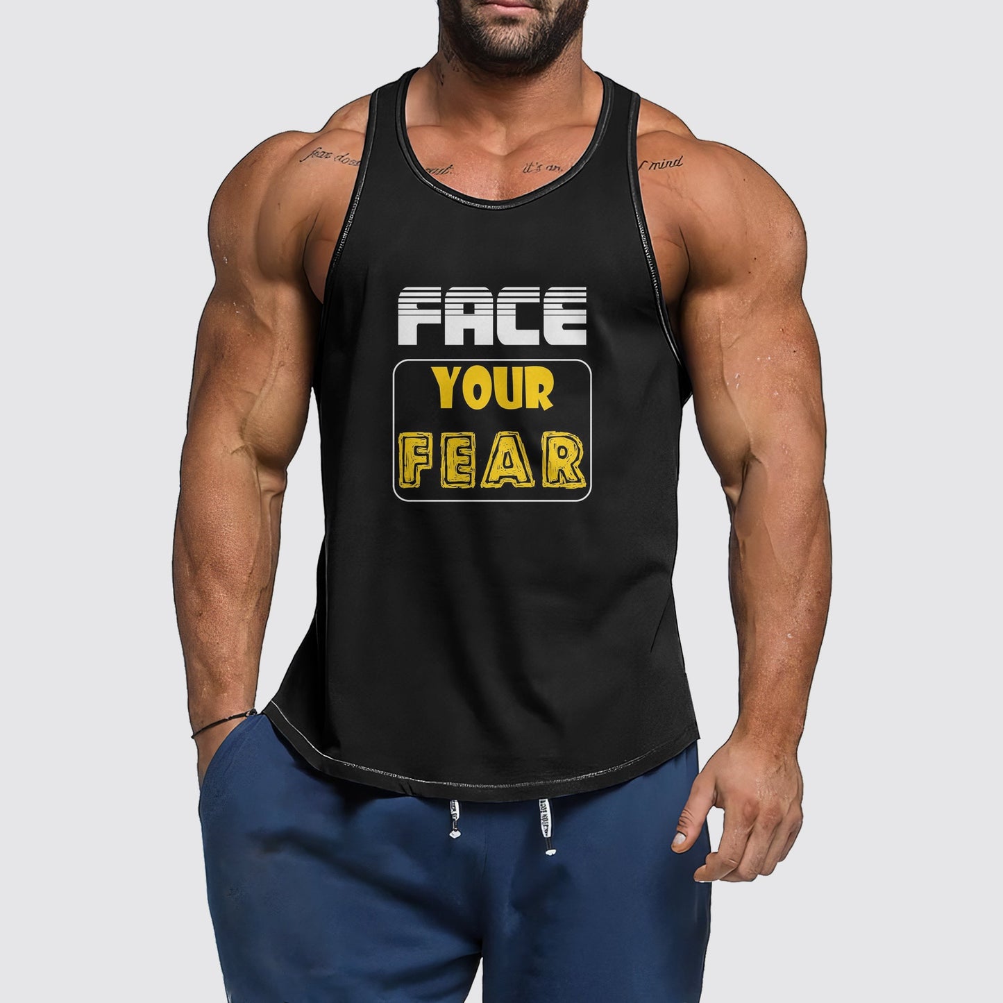 Ultimate Gym Tank Top for Men: Stay Cool and Comfy During Intense Workouts- AA06211