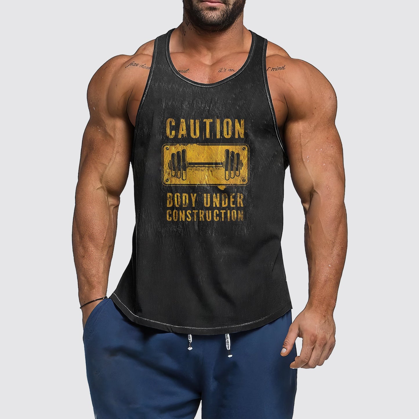 Ultimate Gym Tank Top for Men: Stay Cool and Comfy During Intense Workouts- AA06248