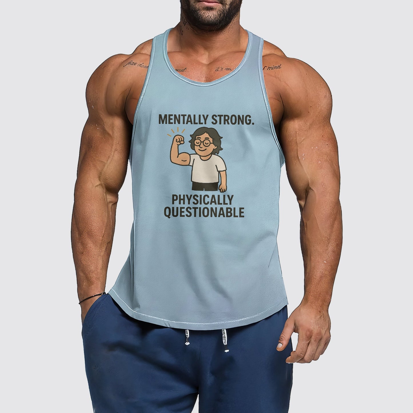 Ultimate Gym Tank Top for Men: Stay Cool and Comfy During Intense Workouts- AA06518