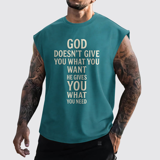 Jesus Forever Cut-Off Tank- AA06743
