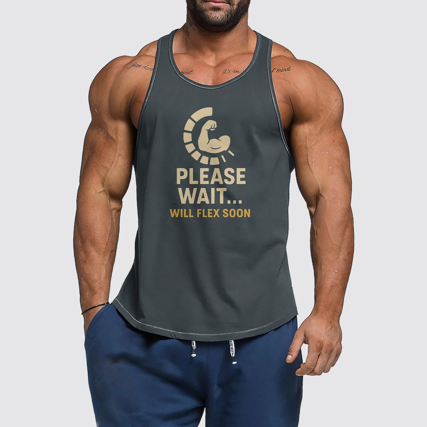 Ultimate Gym Tank Top for Men: Stay Cool and Comfy During Intense Workouts- AA06924