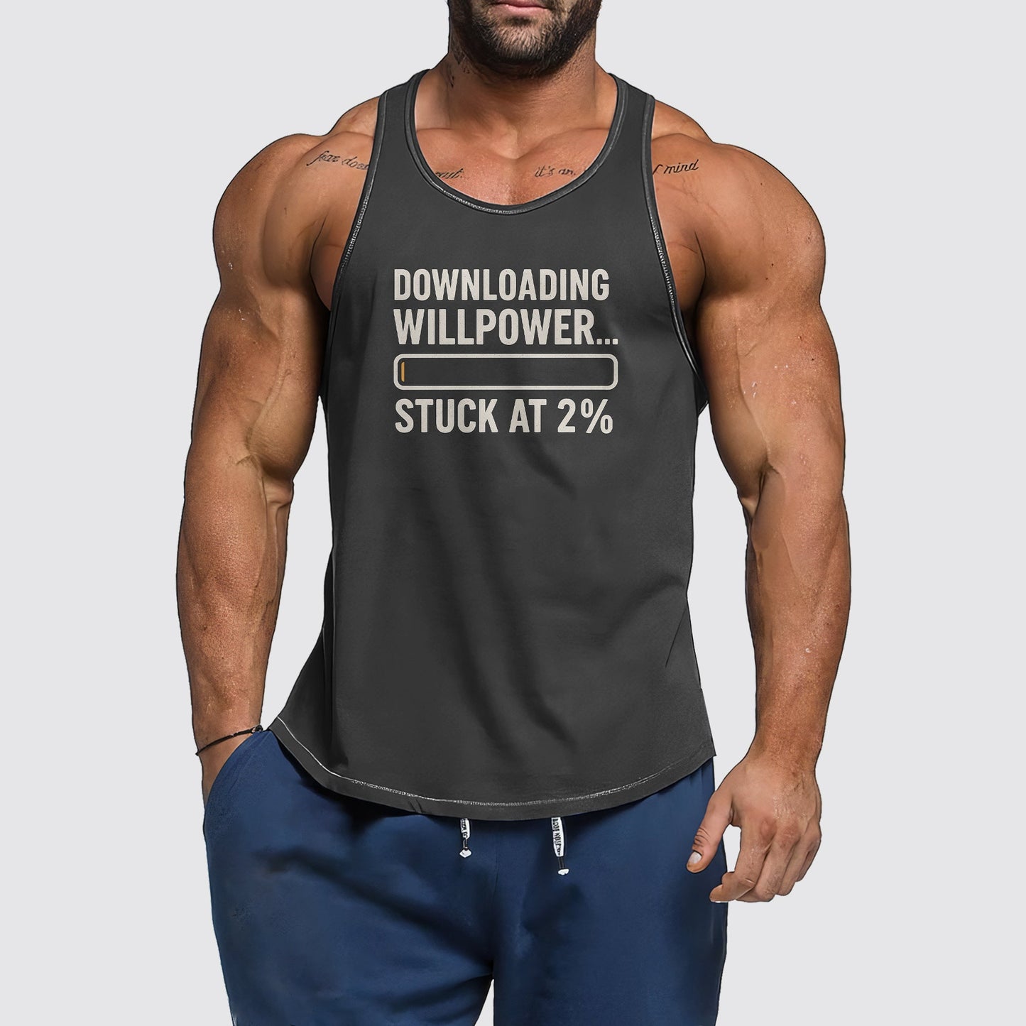 Ultimate Gym Tank Top for Men: Stay Cool and Comfy During Intense Workouts- AA06934