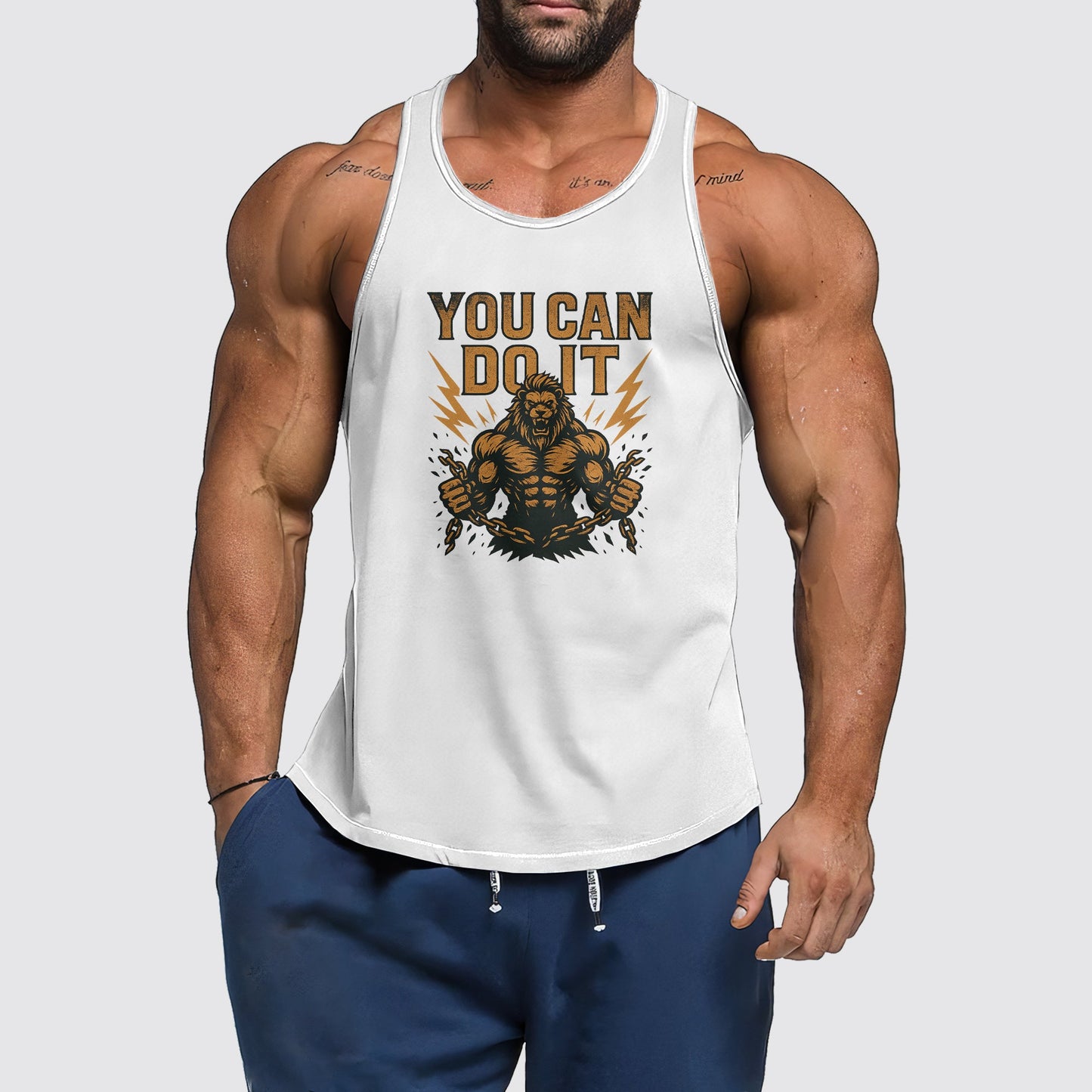 Ultimate Gym Tank Top for Men: Stay Cool and Comfy During Intense Workouts- AA07015