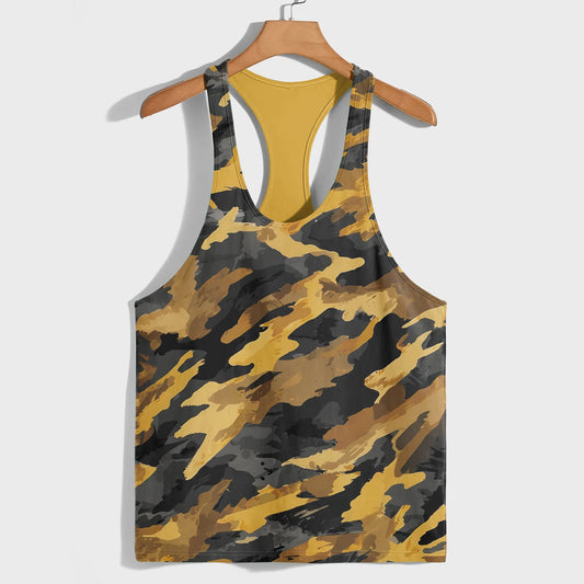 Camo Racerback Tank Top – Tactical Strength for Bodybuilders- AA07067