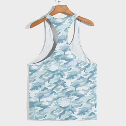 Camo Racerback Tank Top – Tactical Strength for Bodybuilders- AA07068