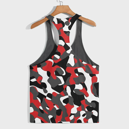 Camo Racerback Tank Top – Tactical Strength for Bodybuilders- AA07075