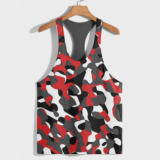 Camo Racerback Tank Top – Tactical Strength for Bodybuilders- AA07075