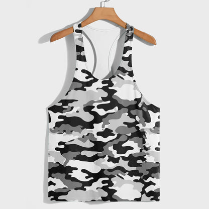 Camo Racerback Tank Top – Tactical Strength for Bodybuilders- AA07076