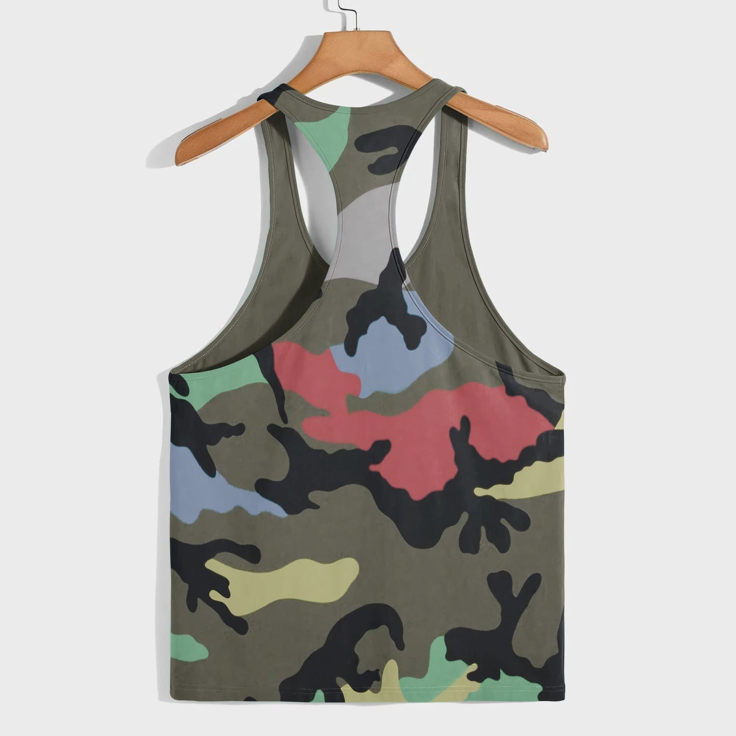 Camo Racerback Tank Top – Tactical Strength for Bodybuilders- AA07077