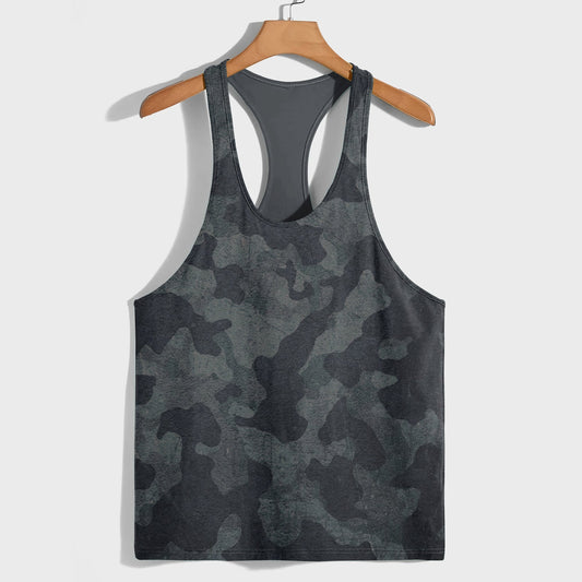 Camo Racerback Tank Top – Tactical Strength for Bodybuilders- AA07080