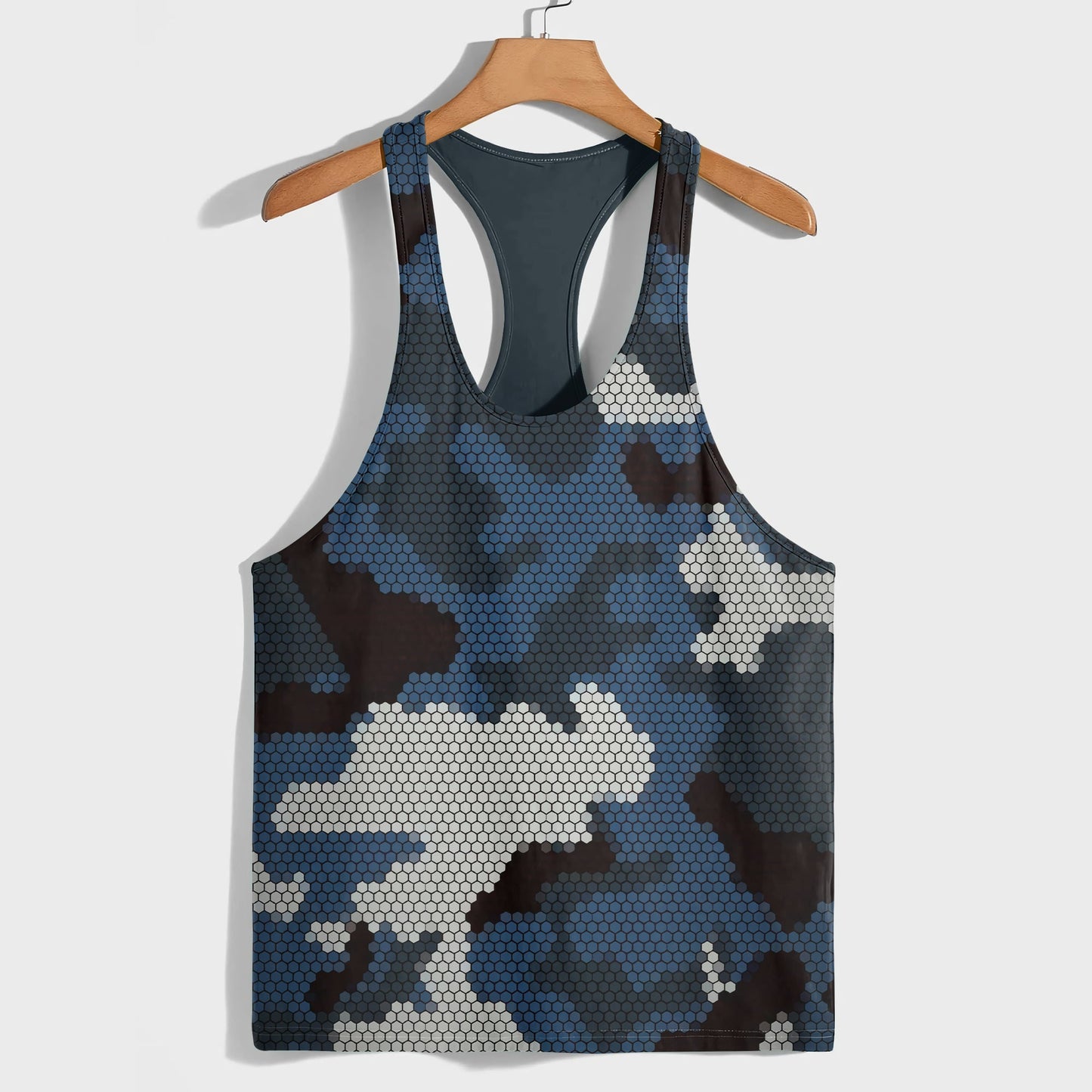 Camo Racerback Tank Top – Tactical Strength for Bodybuilders- AA07081
