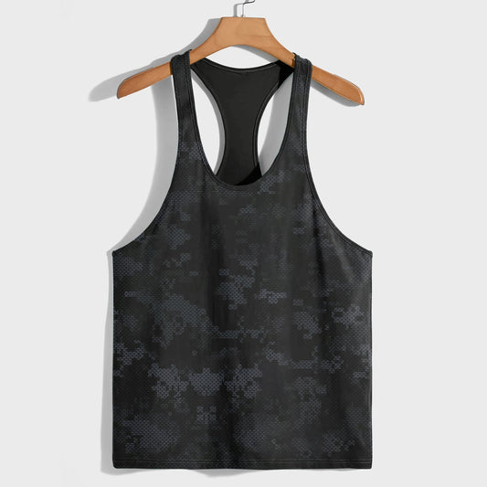 Camo Racerback Tank Top – Tactical Strength for Bodybuilders- AA07084