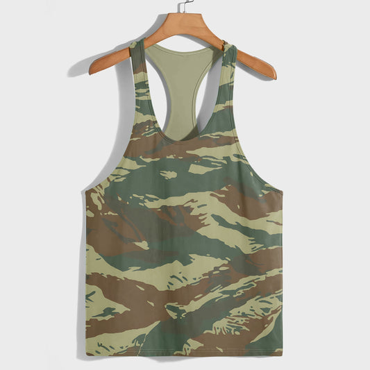 Camo Racerback Tank Top – Tactical Strength for Bodybuilders- AA07089