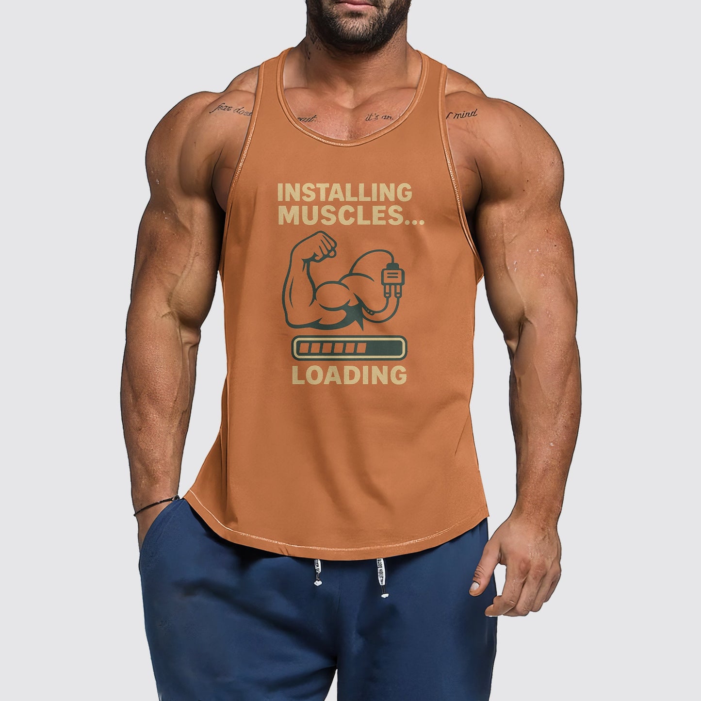 Ultimate Gym Tank Top for Men: Stay Cool and Comfy During Intense Workouts- AA07115