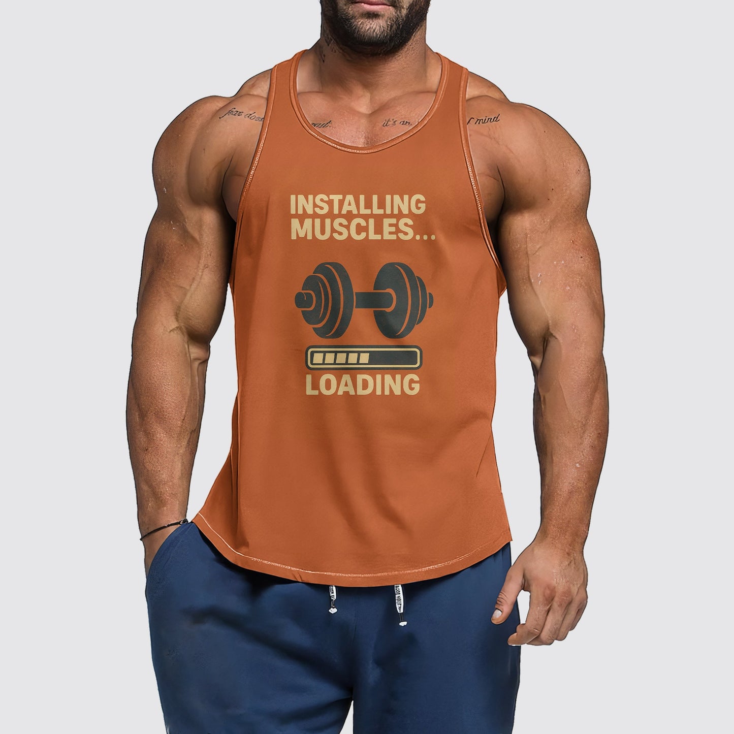 Ultimate Gym Tank Top for Men: Stay Cool and Comfy During Intense Workouts- AA07116