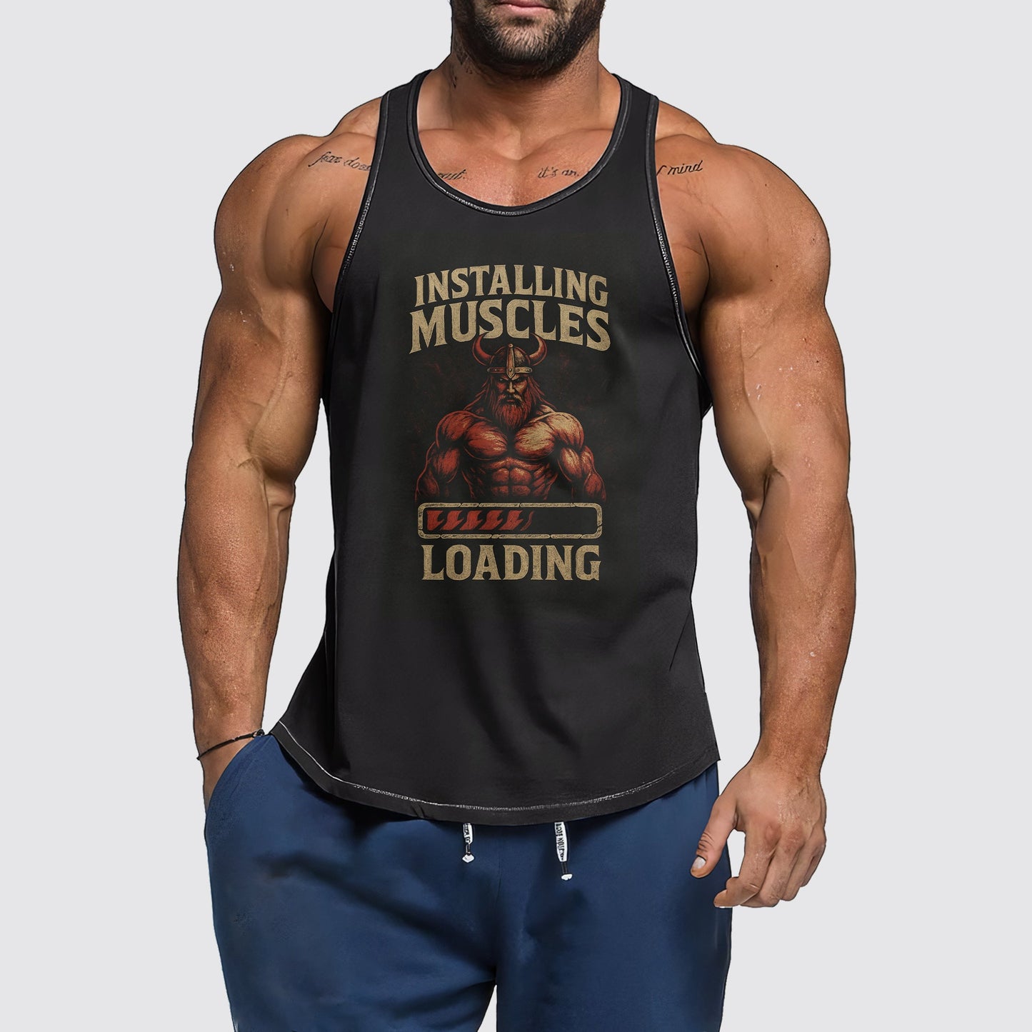 Ultimate Gym Tank Top for Men: Stay Cool and Comfy During Intense Workouts- AA07118